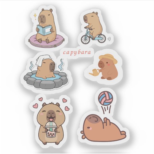 capybara sticker (Voorkant)