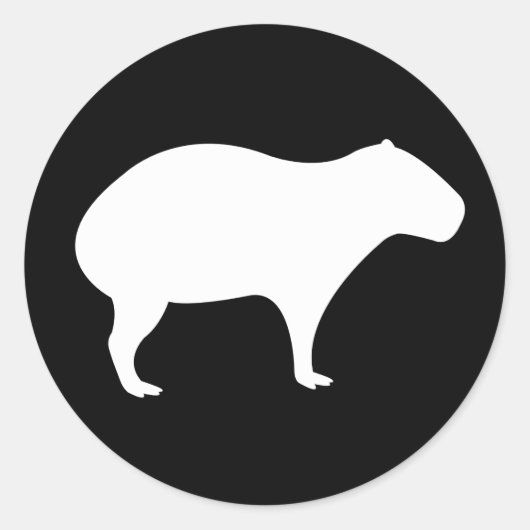Capybara Sticker (Voorkant)