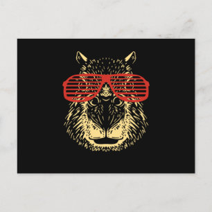Capybara Sunglasses Capibara Briefkaart