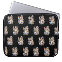 Capybara Sweets Donuts Cupcakes snoepjes Laptop Sleeve