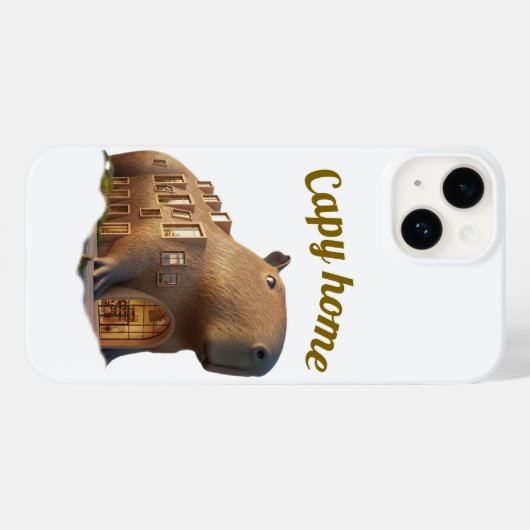 Capybara telefoonhoesvibe Case-Mate iPhone case (Achterkant (horizontaal))