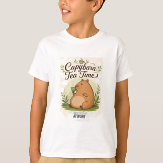 Capybara Theetijd | Schattige Capybara die Thee Dr T-shirt