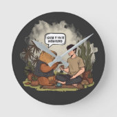 Capybara Therapy Time Squeak If You're Overwhelmed Ronde Klok (Voorkant)