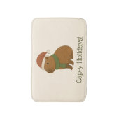 Capybara tijdens de kerst badmat (Voorkant Verticaal)
