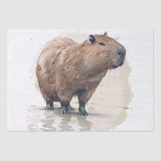 Capybara Tissue Paper Tissuepapier (Voorkant)