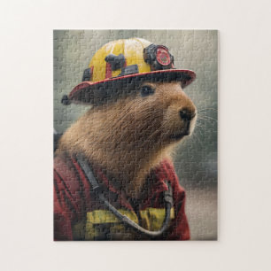 Capybara to the Rescue: Buitengewone brandweerman Legpuzzel