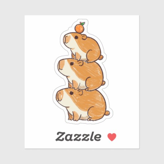 Capybara Tower Sticker (Vel)