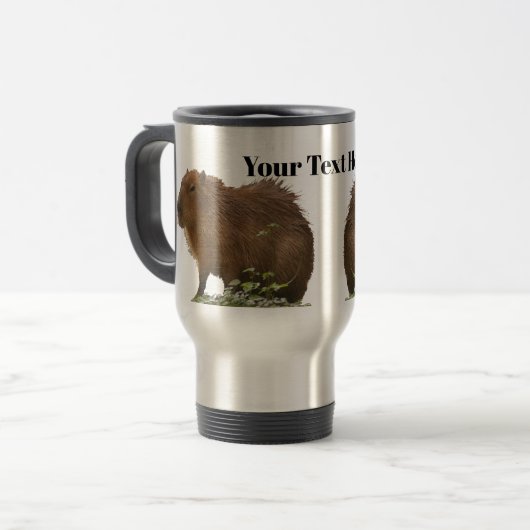 Capybara Travel Mug Reisbeker (Voorkant links)