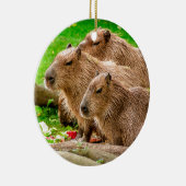 Capybara Trio Keramisch Ornament (Rechts)