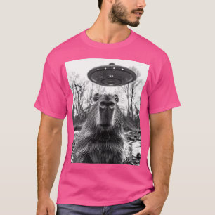 Capybara Ufo Selfie Grappig T-shirt