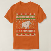 capybara Ugly kerstsweater T-shirt (Design voorkant)