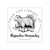 Capybara uit de Bibliotheek van het Boek Rubberstempel (Afrduk)