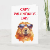 Capybara Valentijnsdag Capy Kaart (Voorkant)