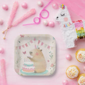 Capybara Verjaardag Bash Party Decor Papier Bord (Feest)
