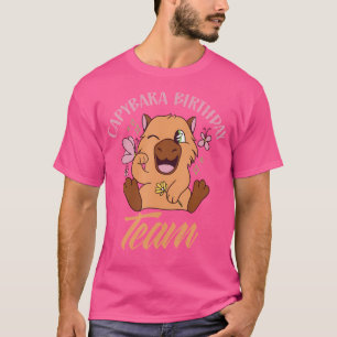Capybara Verjaardag Team Knaagdier Dierenvriend Ca T-shirt