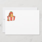 Capybara verjaardagsfeestje uitnodiging | schattig (Voorkant)