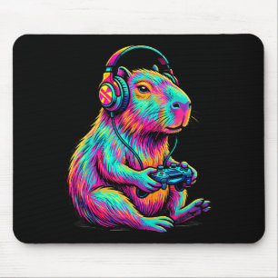 Capybara Videogames Gamer Grappig Gamen Grafisch T Muismat