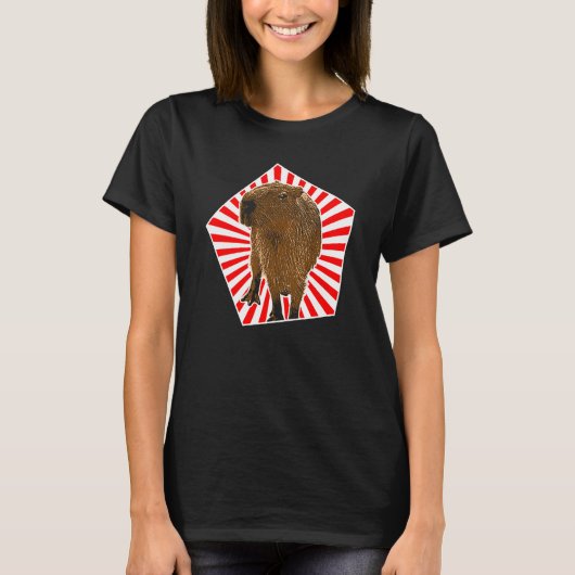 Capybara Vintage Capybara T-shirt (Voorkant)