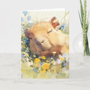 Capybara Vreedzame Slaap Kaart