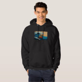Capybara Wave  Animal  Capibara Surfing Hoodie (Voorkant volledig)