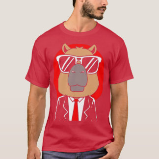 Capybara Wearing Tuxedo Funny Capybara T-shirt