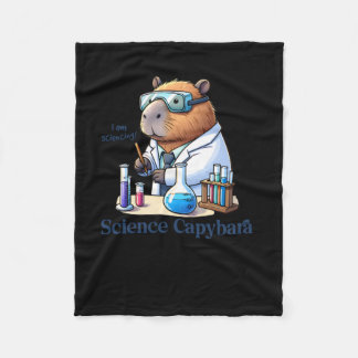 Capybara wetenschapper Ik doe aan wetenschap! Stic Fleece Deken