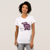 capybara - wine t-shirt (Voorkant volledig)