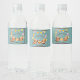 Capybara Wonderland Waterfles Etiket