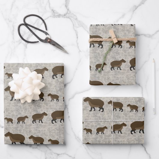Capybara Wrapping Paper Sheets (Voorkant)