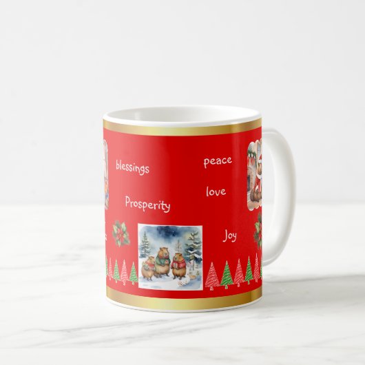 CAPYBARA XMAS MUG (Devant droit)