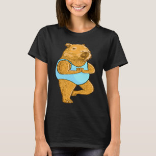 Capybara Yoga-houdingen Meditatie Workout-oefening T-shirt
