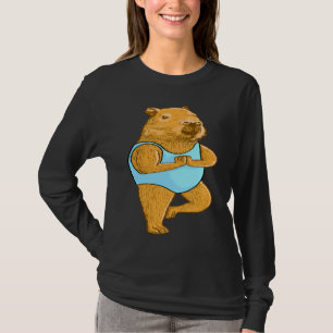 Capybara Yoga-houdingen Meditatie Workout-oefening T-shirt