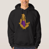 Capybara Yoga poses Meditation Workout exercises g Hoodie (Voorkant)