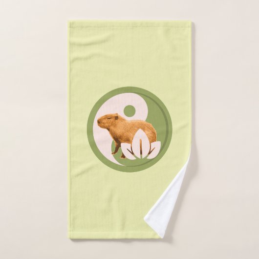 Capybara Zen Yin Yang Nature Paisible (Serviette à main)