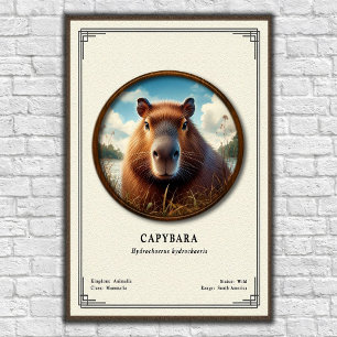 Capybara Zoölogie Serie Poster