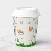 Capybara Zwembad Verjaardagsfeest Papieren Bekers (Rechts)