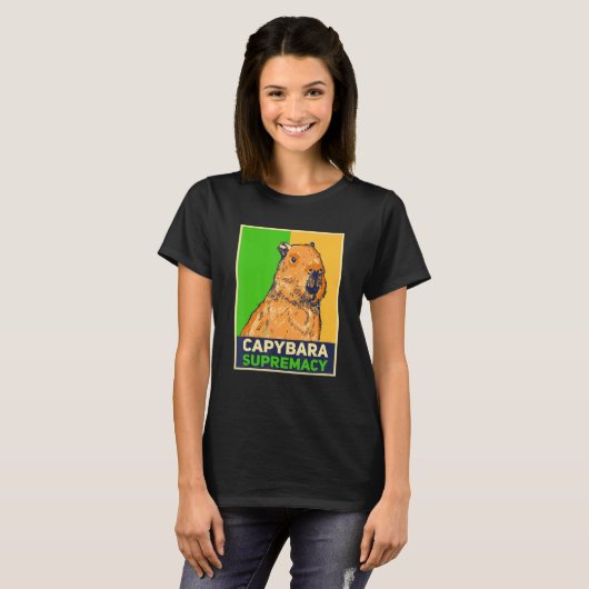 Capybaras   Capibara Rodent Capybara Supremacy T-shirt (Voorkant volledig)