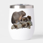 Capybaras De Mère Et De Bébé, (Avant)