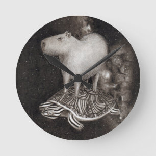 Capybara's en Terrapin die door de ruimtevaart vli Ronde Klok