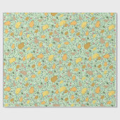 Capybaras in Groen Cadeaupapier (Vlak)