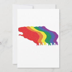 Capybaras LGBTQ Regenboog Water Varken Transgender Bedankkaart