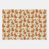 Capybaras met kerst inpakpapier vel (Voorkant)