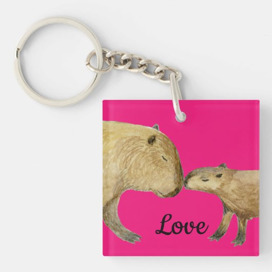 Capybaras Sleutelhanger (Voorkant)