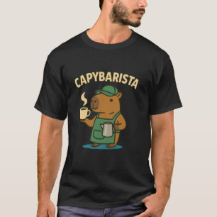 Capybarista Grappige Koffie Dier Capybara T-shirt