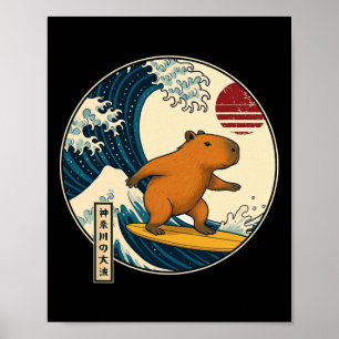 Capyra Japans Kanagawa Golf Surfing Japan Jongens  Poster