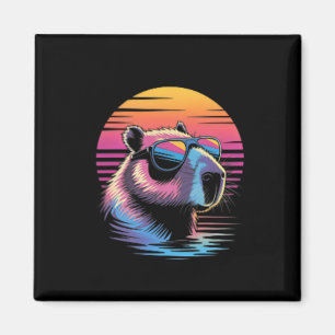 Capyra Schattig Retro Dier Zomer Vakantie Strand Magneet