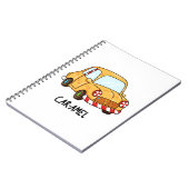 Car-amel Grappige Snoep Auto Woordspeling Notitieboek (Linkerzijde)