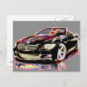 Car Art Briefkaart (Voorkant / Achterkant)