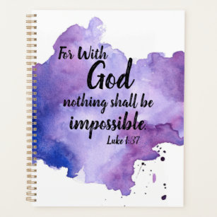Car Avec Dieu, rien n'est impossible Luc 1:37