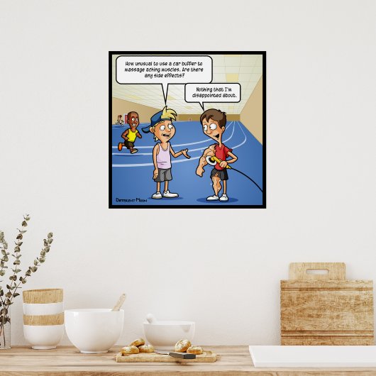 Car Buffer Massage Funny Poster (Keuken)